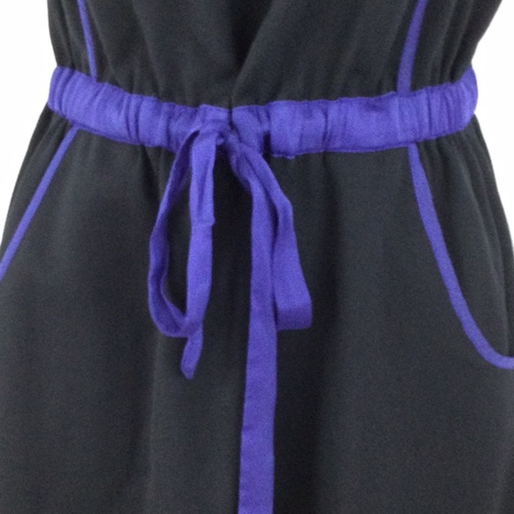 The Limited Sheer Shoulder Tie Waist Dress Sz S - Picture 6 of 11